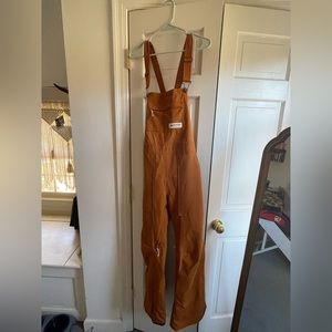 Women's Avalon Soft-Shell Bib Pants Burnt Orange